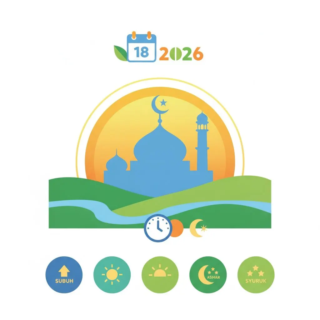 Rabu, 19 Agustus 2026: Jadwal Salat 18 Agustus di Sumatera Selatan Tetapkan Subuh Pukul 04:48 WIB