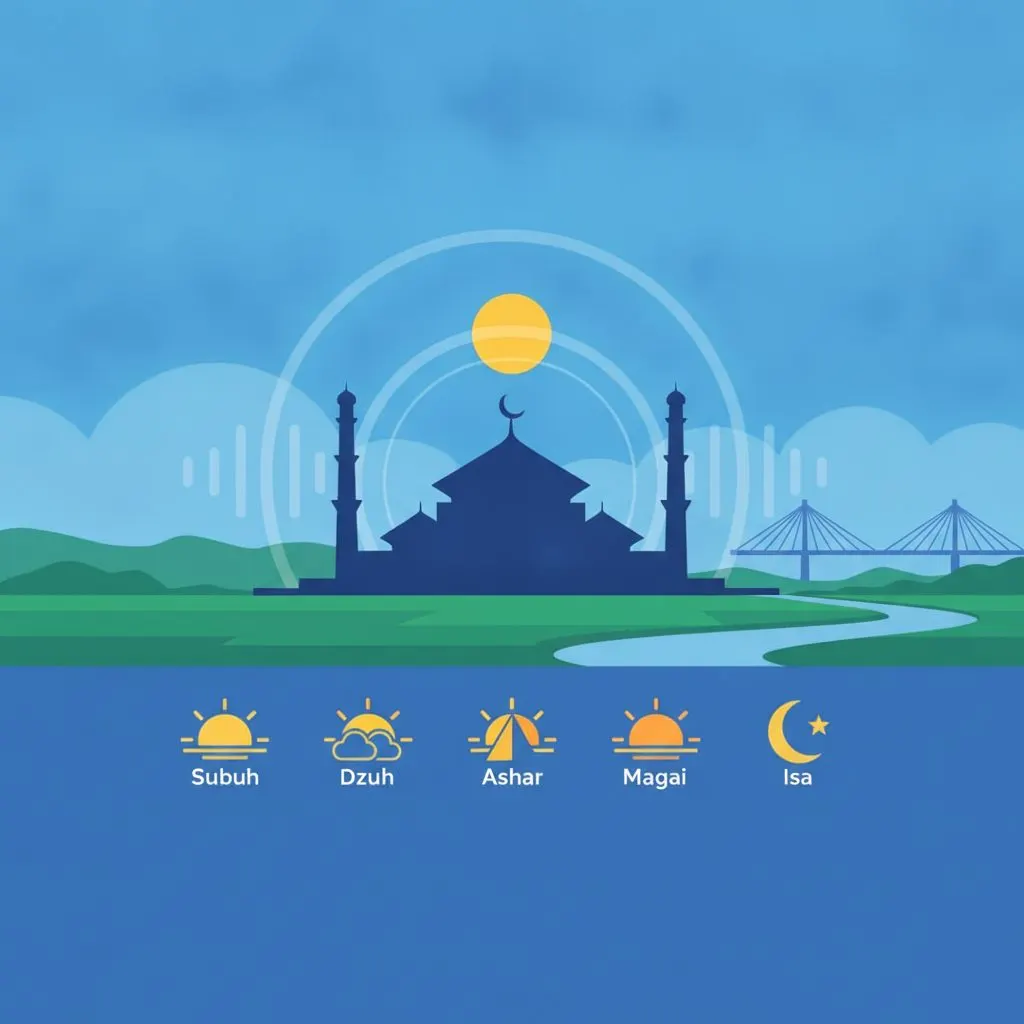 Jadwal Salat 21 Agustus di Sumatera Selatan Dirilis Sabtu 22 Agustus 2026, Imsak Pukul 04:37 WIB