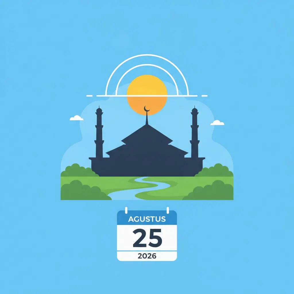 Jadwal Sholat 25 Agustus 2026 untuk Sumatera Selatan Ditetapkan
