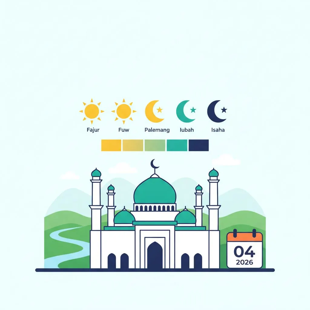 Sabtu, 5 September 2026: Jadwal Salat 4 September di Sumatera Selatan Dirilis