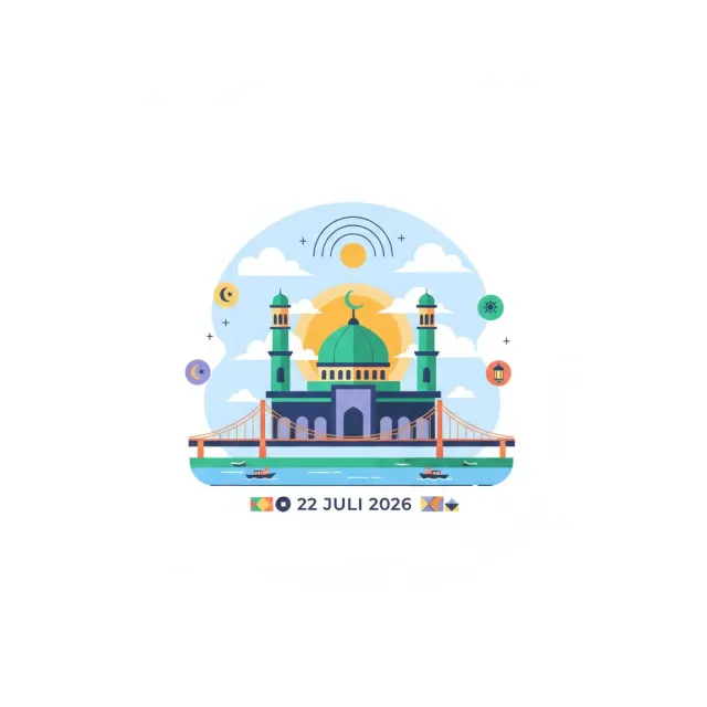 Kamis, 23 Juli 2026 — Informasi Jadwal Sholat Sumatera Selatan untuk Hari Rabu, 22 Juli 2026